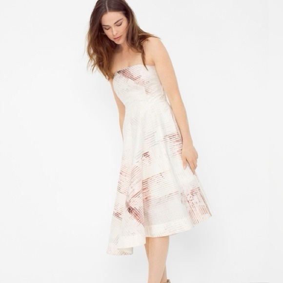 White House Black Market Dresses & Skirts - WHBM Asymmetrical Strapless Dress